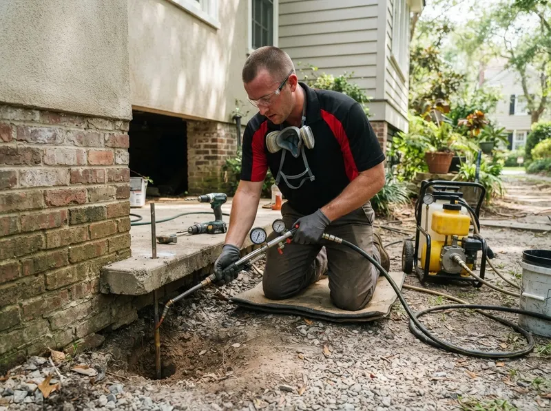Sub-Slab Termiticide Hydraulic Injection in Charleston, SC